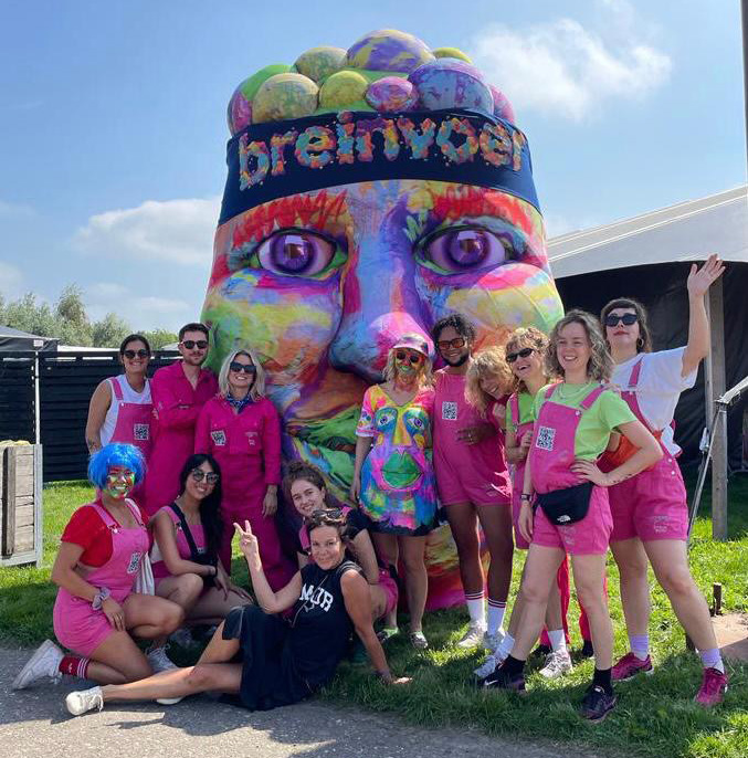 Team with Breinvoer inflatable, Lowlands Festival 2023