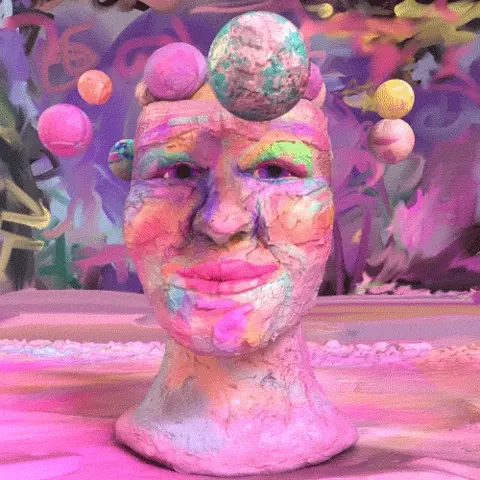 Sketch 07, 3D digital art — body and screen